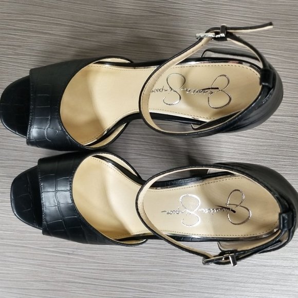 Jessica Simpson Palyn Platform Pump, Black, Womens Size 8.5 M / 39 - Picture 9 of 11